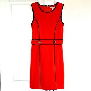 Banana republic sleeveless orange dress
